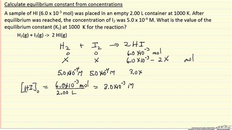 How To Calculate Kc Given Concentration - Haiper