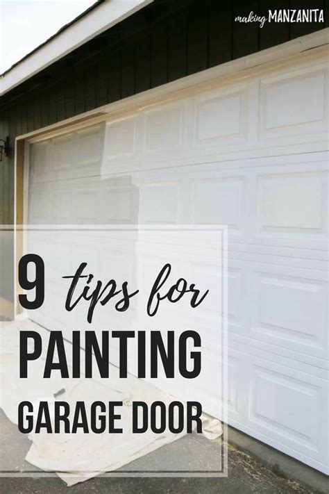 How to Paint a Garage Door & Improve Curb Appeal | Making Manzanita