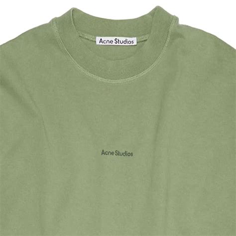 Acne Studios Logo T-Shirt - Sage Green - Michael Chell