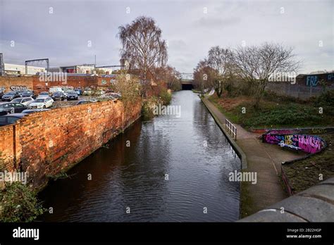 Digbeth branch canal viewed from Fazeley Street bridges Stock Photo - Alamy