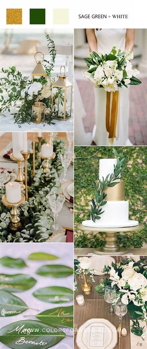 Top 28 Green Wedding Color Palettes You’ll Love for 2024