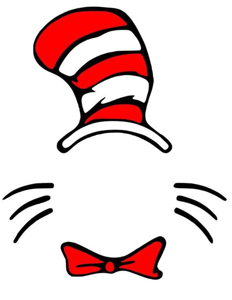 Dr Seuss Face With Hat Svg Dr Seuss Svg Cat In The Hat Svg Logo | Images and Photos finder