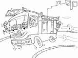 Cartoon Fire Truck coloring page  Download Print Or Color Online For Free sketch template