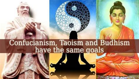 A Goal Common To Confucianism Taoism And Buddhism Is To Establish Peace And Harmony In Life ...