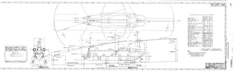 Boeing CH-47 Chinook Blueprint - Download free blueprint for 3D modeling