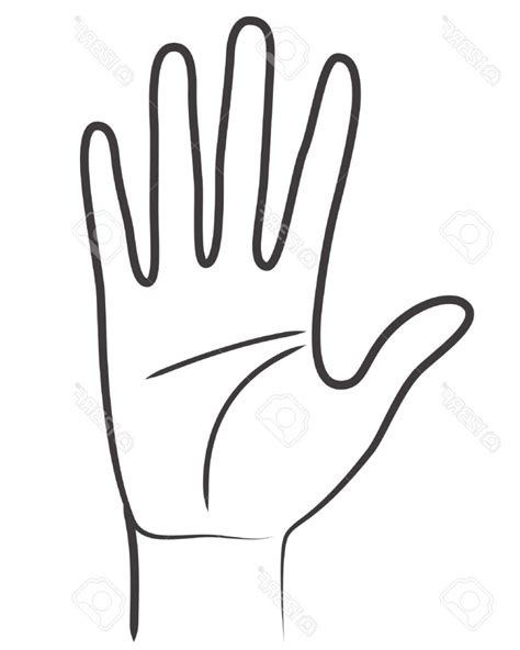 Hand Outline | Free download on ClipArtMag