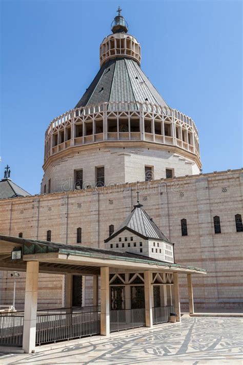 The Basilica of the Annunciation in Nazareth Stock Image - Image of ...