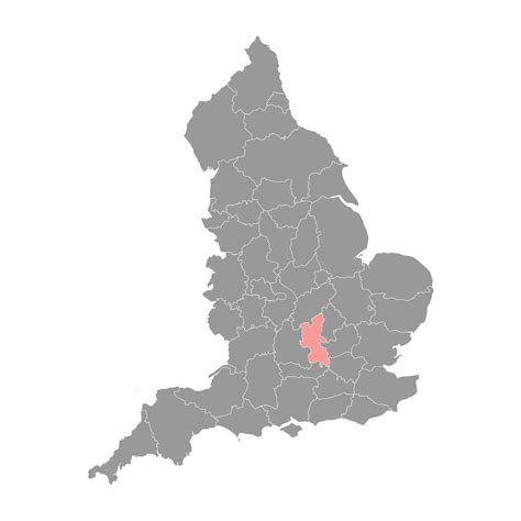 Buckinghamshire map, administrative county of England. Vector illustration. 25452017 Vector Art ...