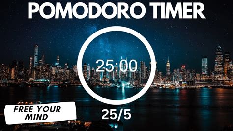 Pomodoro 25/5 | FREE YOUR MIND [no music] | 4x25 - YouTube