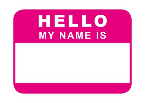 Hello my name is (Pink) | Just because Cards & Quotes 🤠🙈🐟 | Send real ...