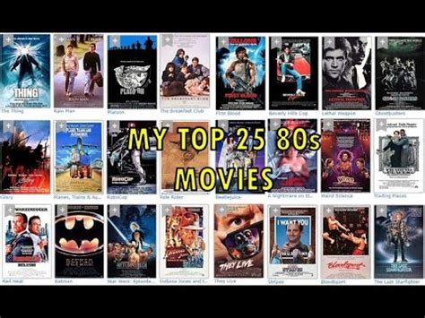 My Top 25 80s Movies - YouTube