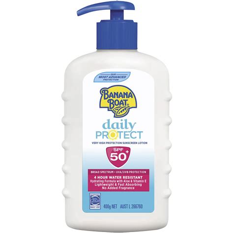 Banana Boat Spf 50+ Sunscreen Everyday Pump 400g | Woolworths