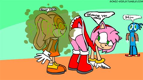 Amy's busted from farting at cream by sonicfan124er on DeviantArt