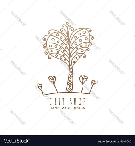 Logo gift shop Royalty Free Vector Image - VectorStock