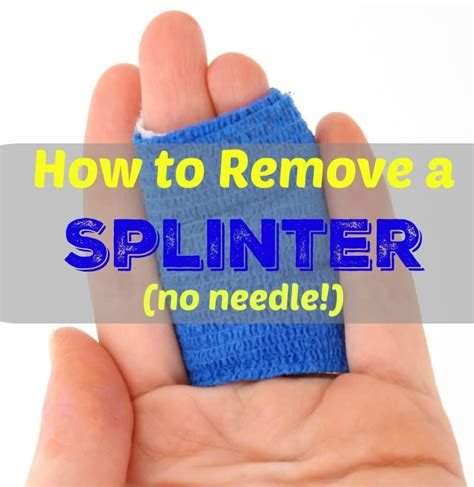 How to Remove a Stubborn Splinter with no Pain or Needles | The Healthy ...