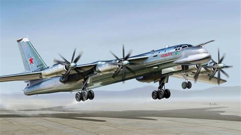 Soviet Turboprop Strategic Bomber HD desktop wallpaper : Widescreen : High Definition : Fullscreen