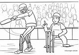 Cricket Sport Coloring Pages sketch template