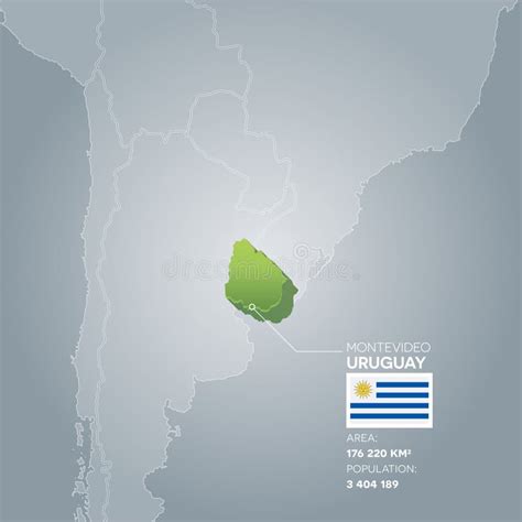 Population Uruguay Map stock vector. Illustration of house - 118742043