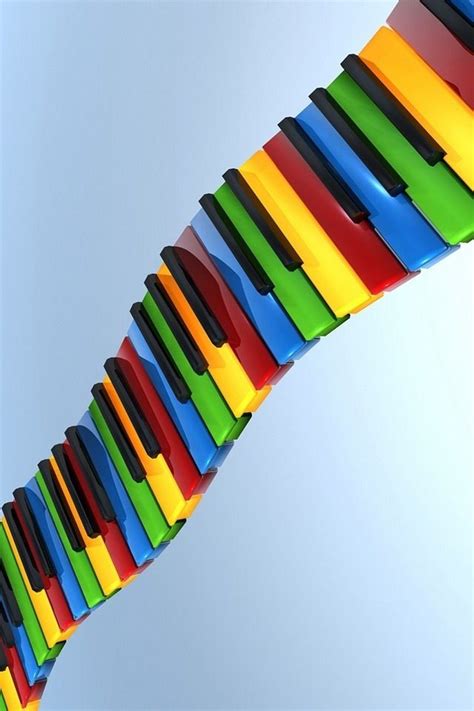Colorful piano keys Music Pics, Art Music, 3d Wallpaper, Abstract Wallpaper, Color Of Life ...