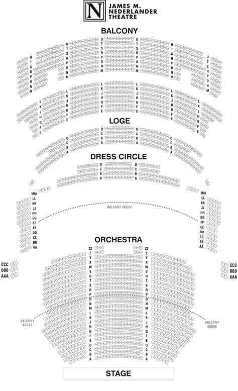 James Nederlander Theater Seating Chart