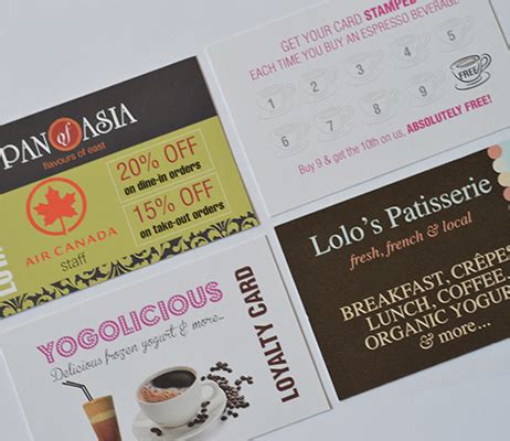 Best Loyalty Card printing UK for Restaurant, Cafes & Pubs