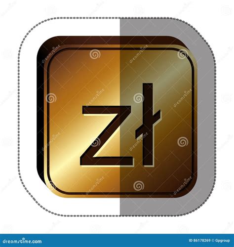 Polish Zloty Currency Symbol Icon Stock Illustration - Illustration of ...