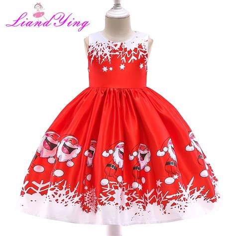 Girls Christmas Dress Kids Dresses for Girl Princess Autumn Winter Party Ball Gown Children ...