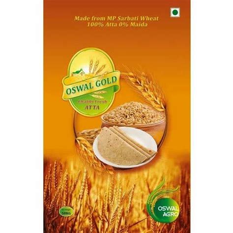 Oswal Gold 50 Kg Wheat Flour, for Chapatis at Rs 1400/pack in Thane | ID: 11553618588