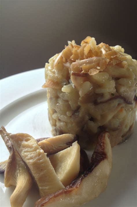 Shiitake & oyster mushroom risotto, with Godminster's Oak-Smoked Vintage Cheddar. | Stuffed ...