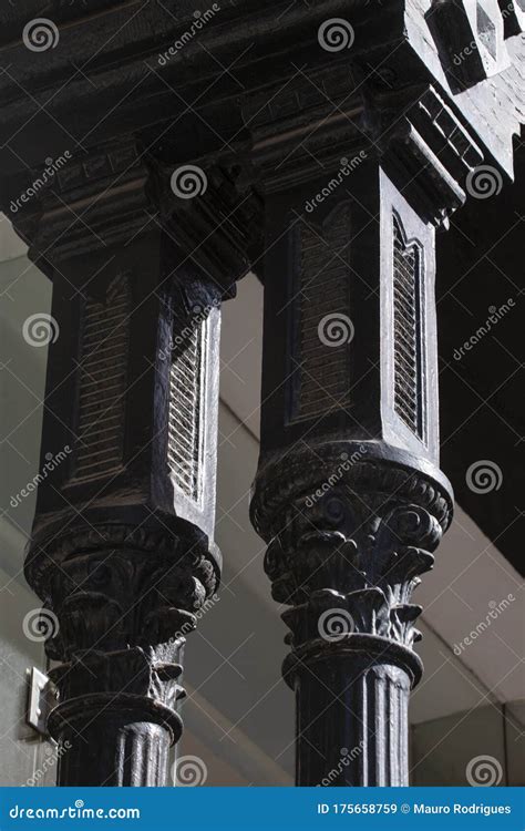 Detail of Pillar Architecture Stock Image - Image of arch, culture: 175658759