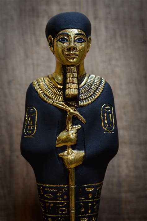 Unique statue Ptah god of artists and craftsmen 2 style heavy stone ...