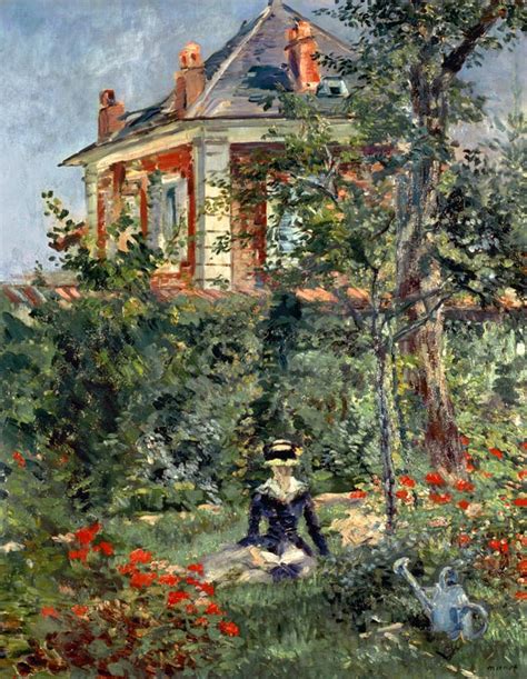 Marguerite in the garden of Bellevue - Edouard Manet