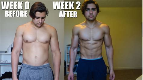 REALISTIC Body Transformation | 2 Week Bulk To Cut Natural - YouTube