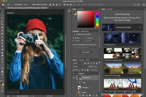 Adobe Photoshop CC 2019 free image editor tool Download for Windows