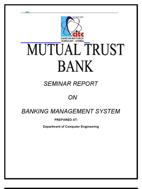 Banking Management System | PDF | Debits And Credits | Banks