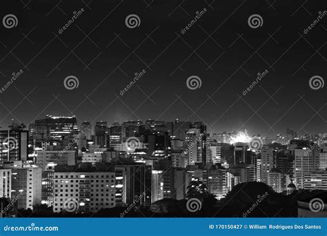 Sao Paulo skyline at night stock image. Image of tourism - 170150427