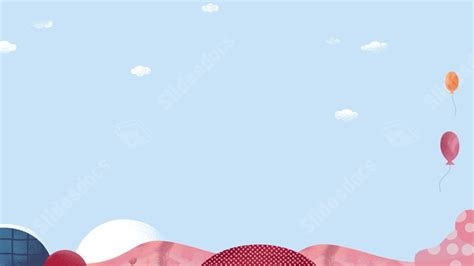 Colorful Cloud Balloon Simple Powerpoint Background For Free Download ...