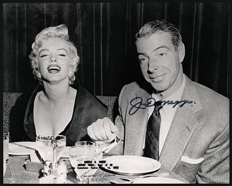 Joe DiMaggio and Marilyn Monroe Photo Signed by DiMaggio (PSA)