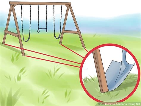 3 Ways to Anchor a Swing Set - wikiHow