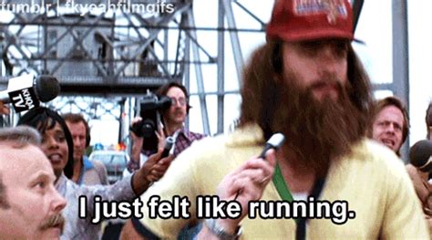 Forrest Gump (1994) Quote (About sports running run marathon gifs beard)