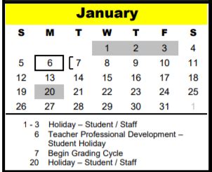 Spring Woods Middle - School District Instructional Calendar - Spring Branch Isd - 2019-2020