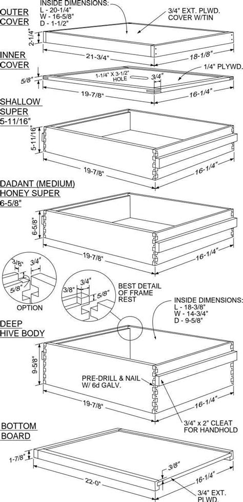 10-frame Langstroth Beehive.pdf | Bee hive plans, Bee hive, Bee hives diy