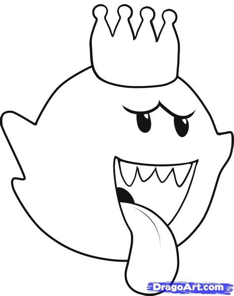 Mario Boo Coloring Pages by Abigail (With images) | Coloring pages, Interesting art, Art pieces