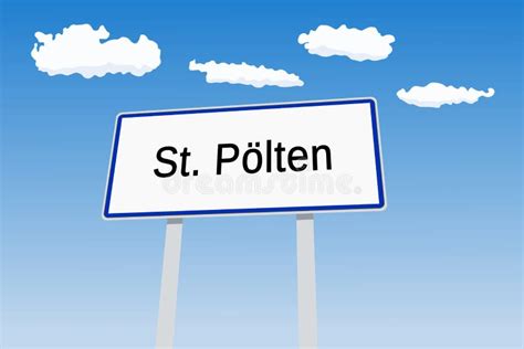 St. Polten city sign stock vector. Illustration of polten - 267589167