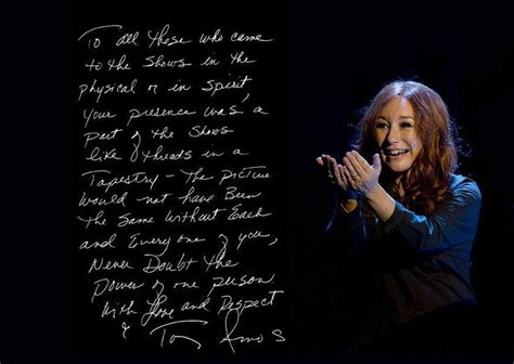 I love this. And her handwriting too! | Tori amos lyrics, Tori amos ...