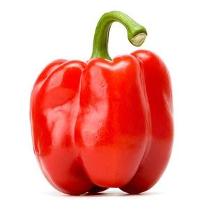 Capsicum, red (1 piece) – พริกหวาน, สีแดง – Fresh Foods BKK