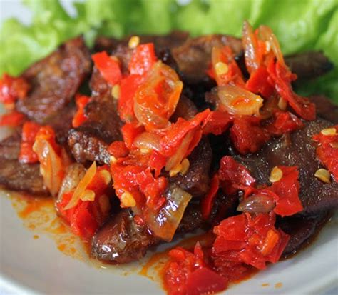 Hot Indonesia Recipes: Masakan khas Indonesia Dendeng Balado dari Sumatra Barat