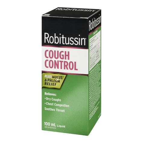 Robitussin - Cough Control Relieves Dry Coughs, Chest Congestion and soothes Throat Stong's Market