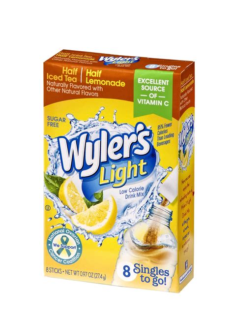 Wyler's Light Singles To Go Powder Packets, Water Drink Mix, Half Iced ...