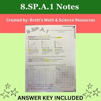 8.SP.A.1 Guided Notes: Scatter Plots, Outliers, Linear Associations